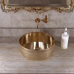 Grossman Раковина накладная Color 35.5 GR-5010GG золото – фотография-2